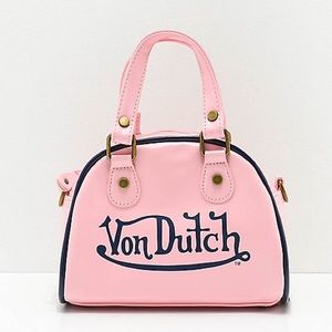 COPY - Von Dutch Small Light pink bowling bag